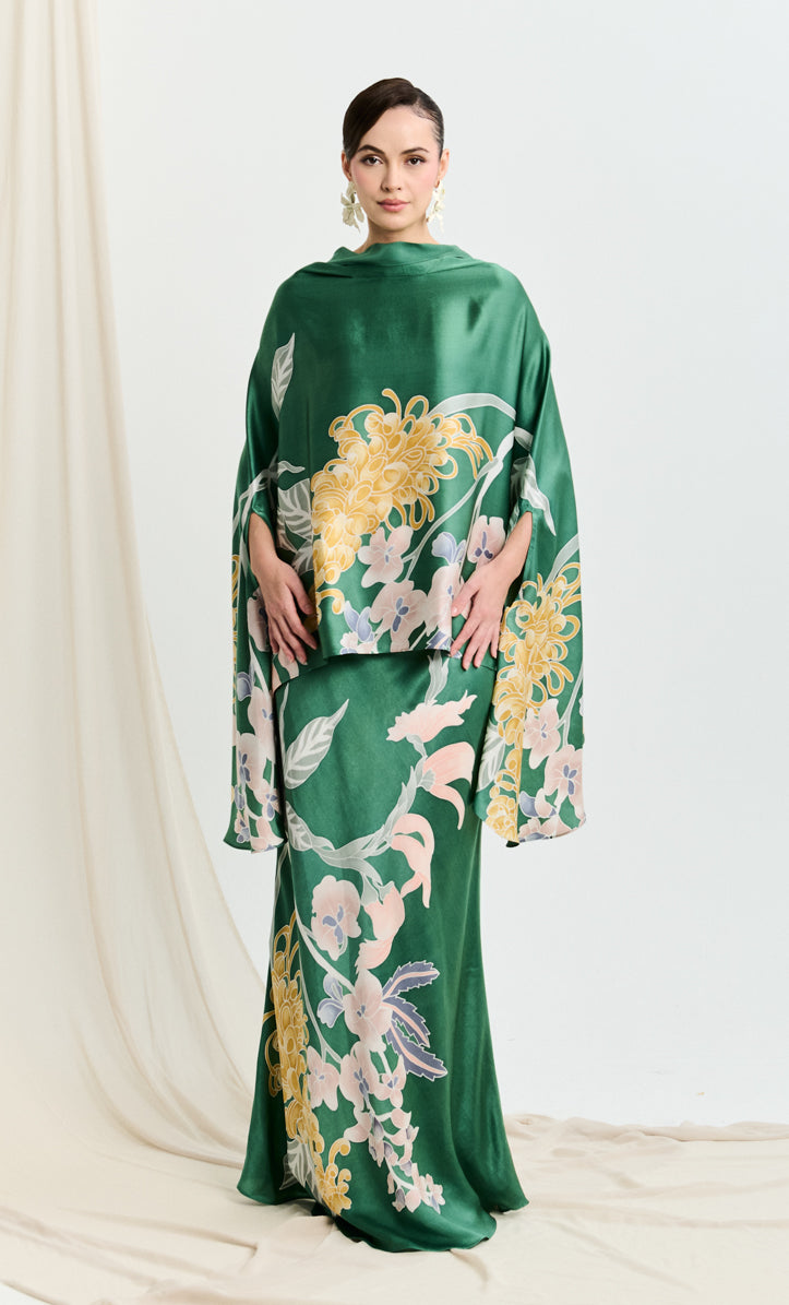 Hani Set - Wild Flower Satin Silk