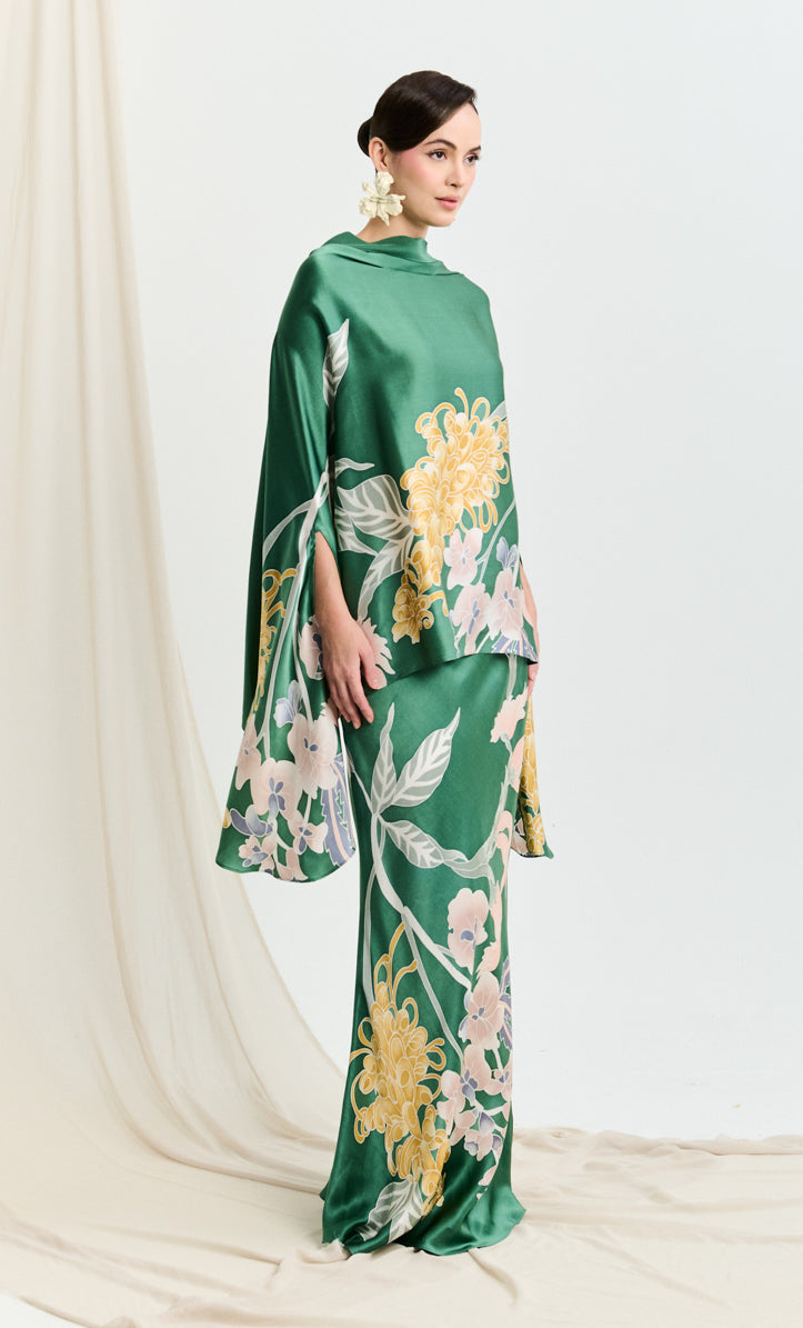 Hani Set - Wild Flower Satin Silk