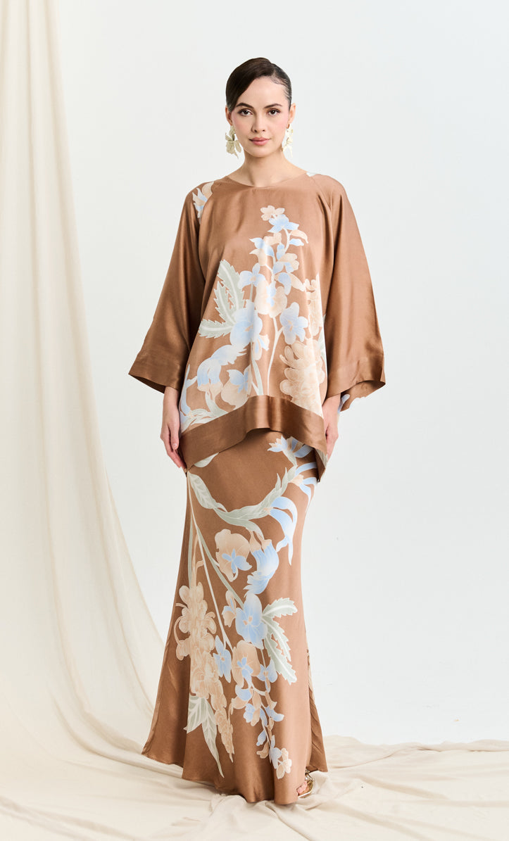 Naiya Set - Wild Flower Satin Silk