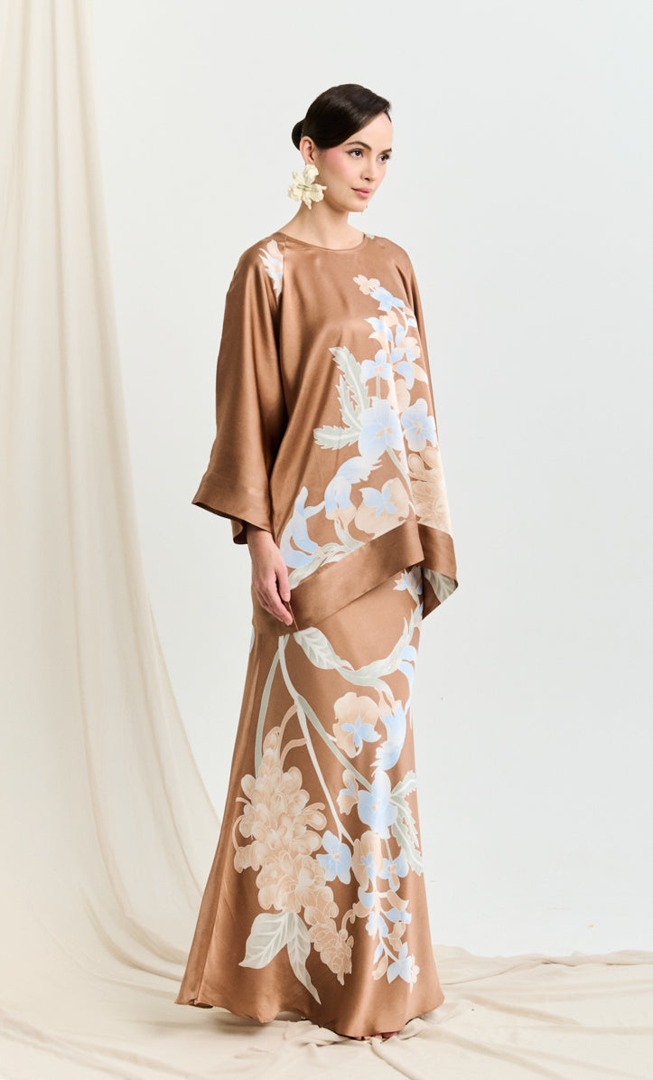 Naiya Set - Wild Flower Satin Silk