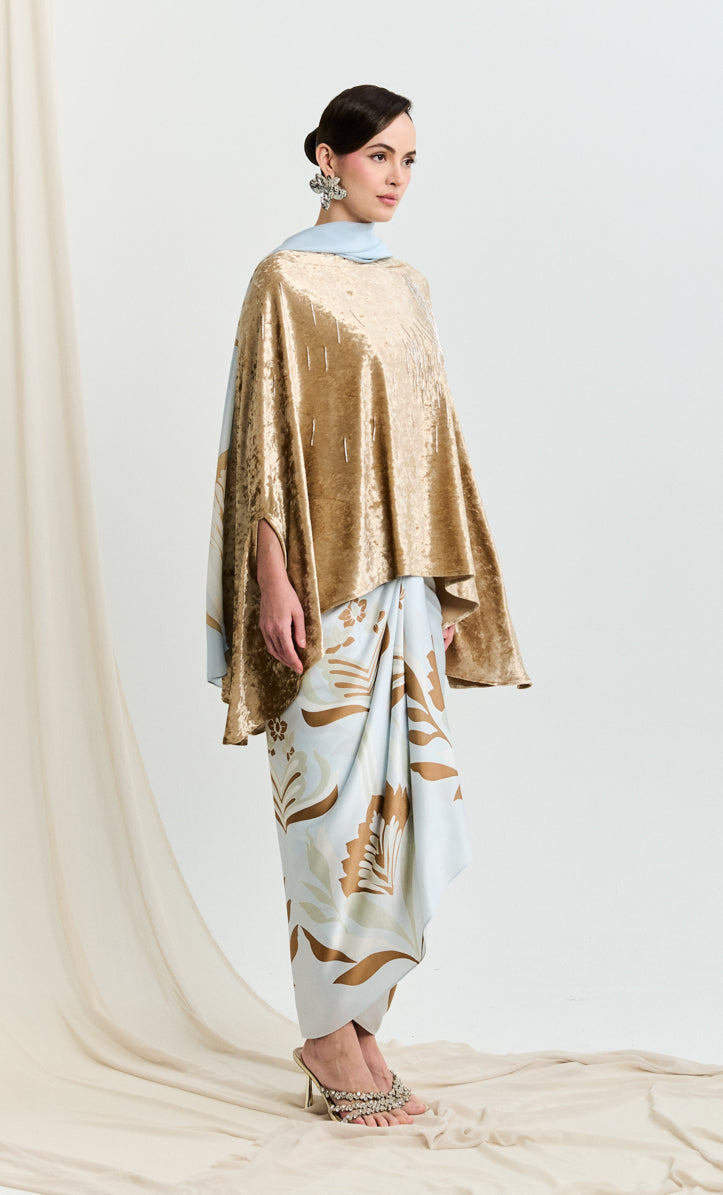 Beaded Hani Top with Bonsai Pareo