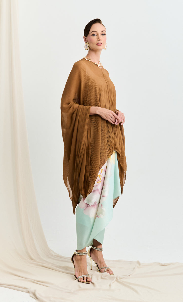 Long Inara Top with Blossom Pareo