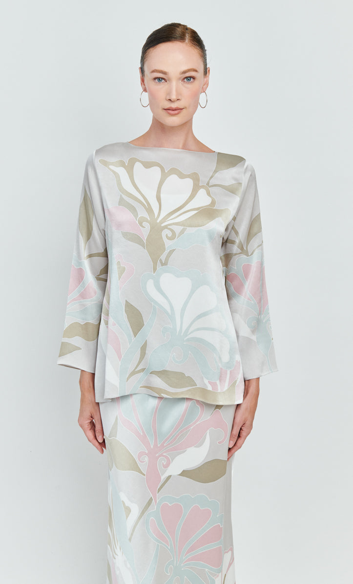 Pery Set Boatneck - Mekar Satin Silk