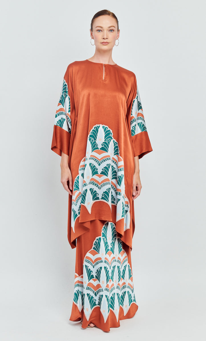 Kaftan Kurung Set - Indie Satin Silk