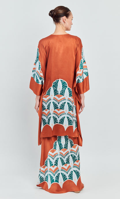 Kaftan Kurung Set - Indie Satin Silk