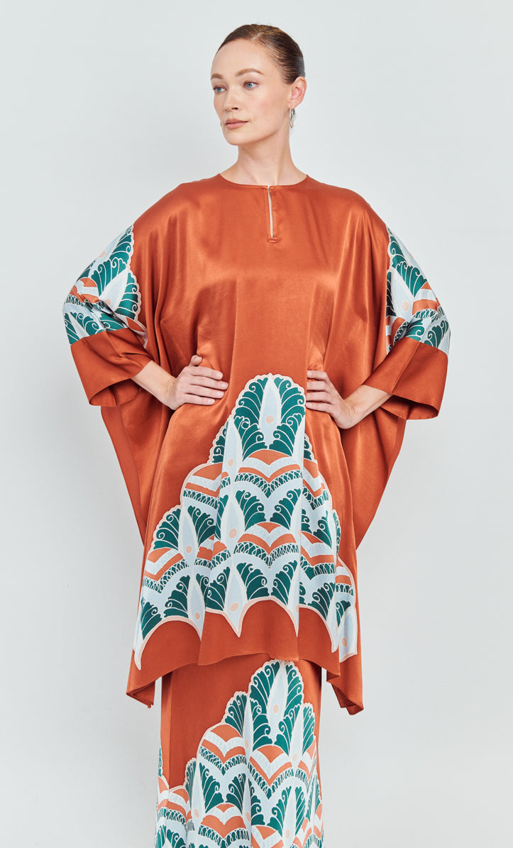 Kaftan Kurung Set - Indie Satin Silk