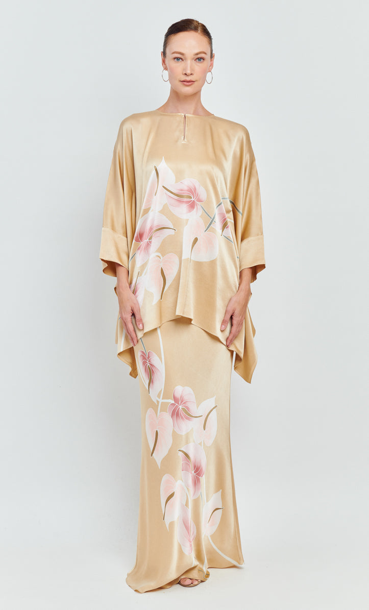 Kaftan Short Set - Callista Satin Silk