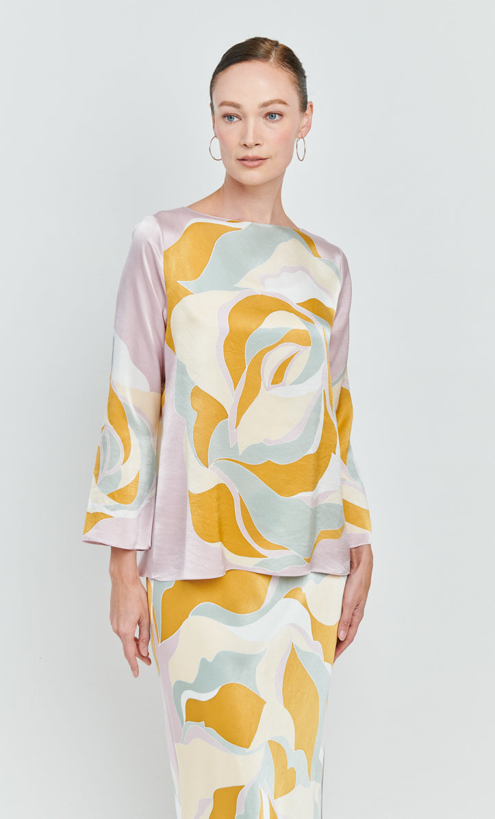 Pery Set Boatneck - Rossy Satin Silk