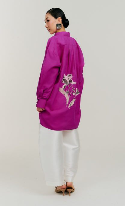 Embroidery Oversized Top