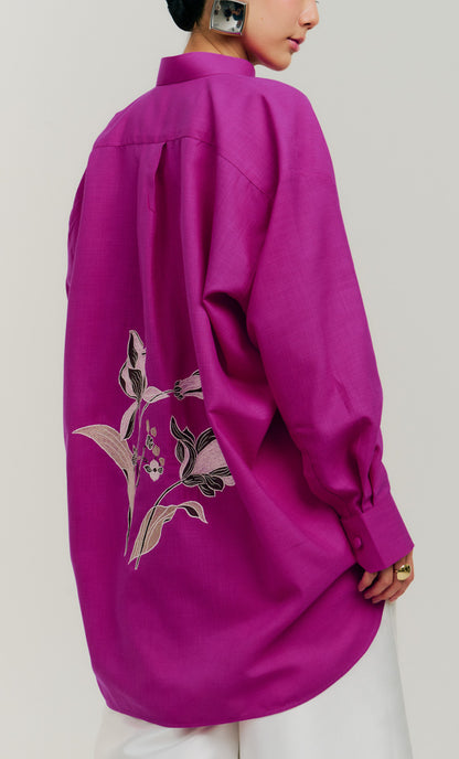 Embroidery Oversized Top