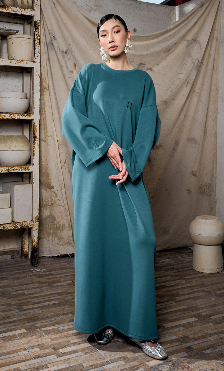 Teal Blue Basic Dress