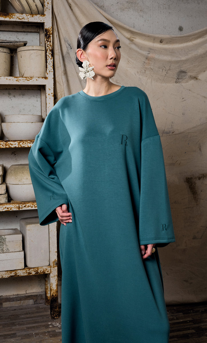 Teal Blue Basic Dress