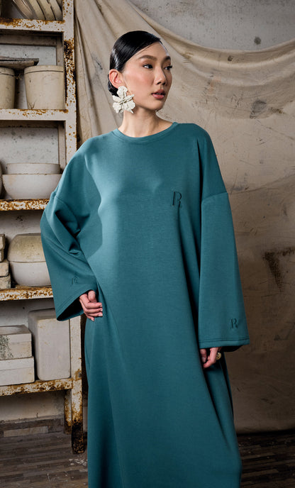 Teal Blue Basic Dress