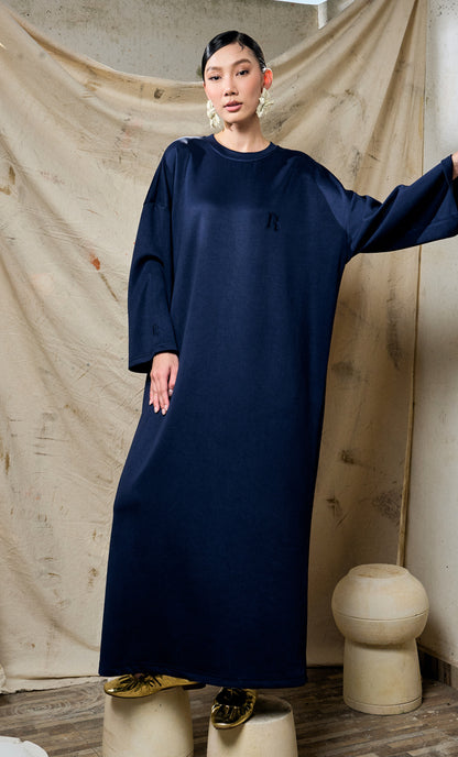 Navy Blue Basic Dress