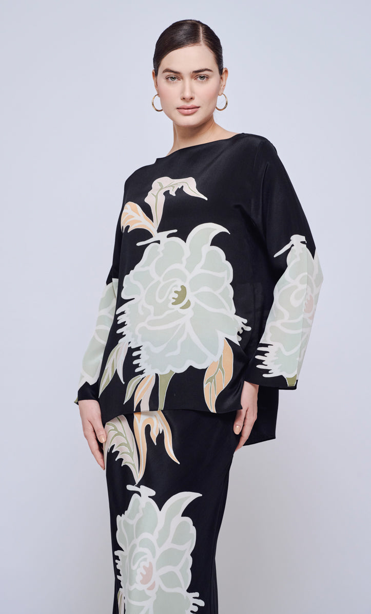 Pery Set Boat Neck - The Grand Crepe Silk