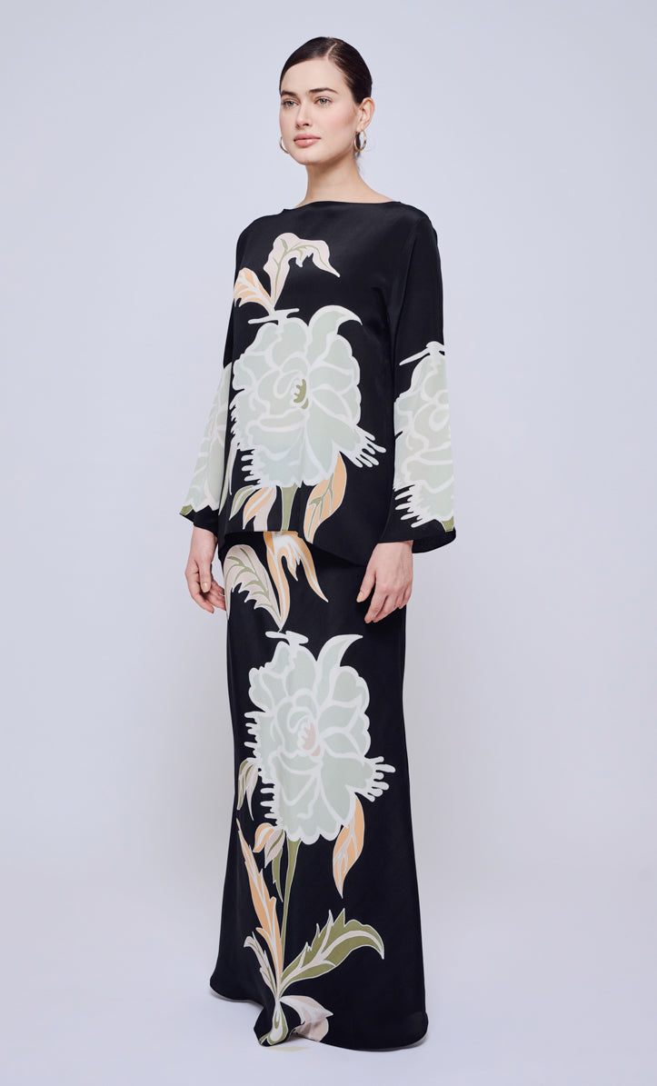 Pery Set Boat Neck - The Grand Crepe Silk