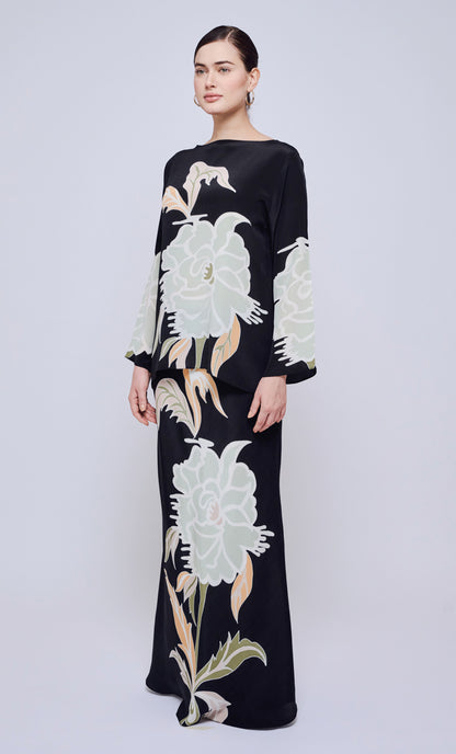 Pery Set Boat Neck - The Grand Crepe Silk