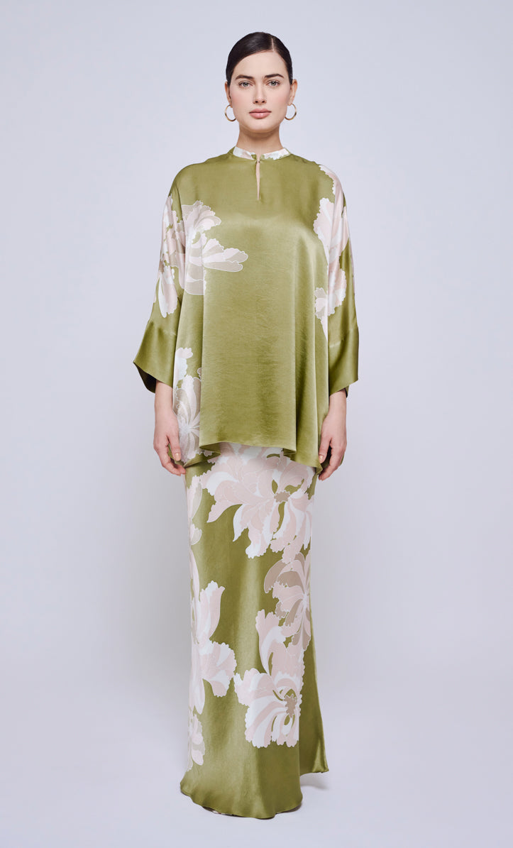 Alia Short Set - Cloudy Satin Silk