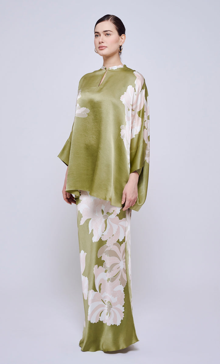 Alia Short Set - Cloudy Satin Silk