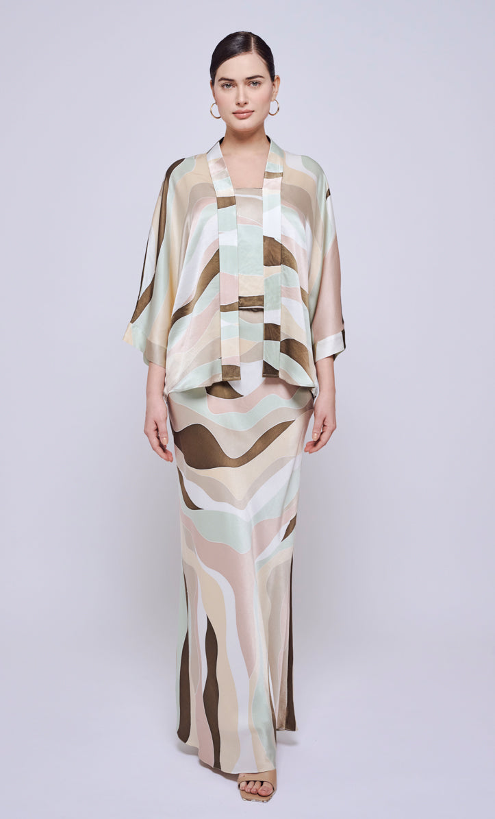 Joanna Set - Linear Satin Silk