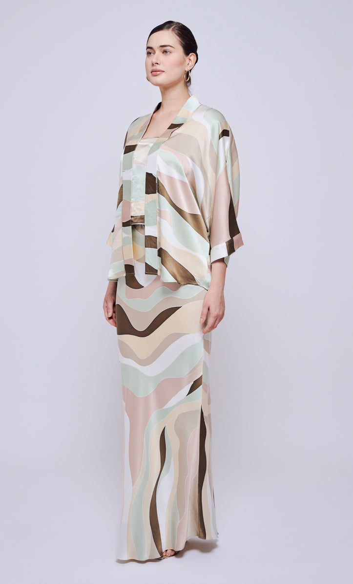 Joanna Set - Linear Satin Silk