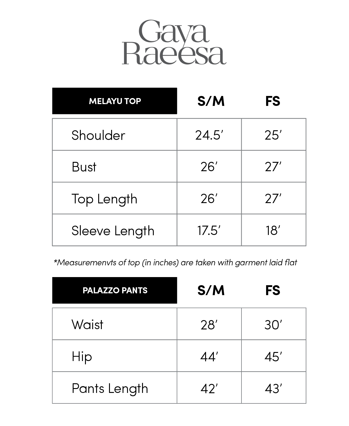 Melayu Top with Palazzo Pants - Riveria