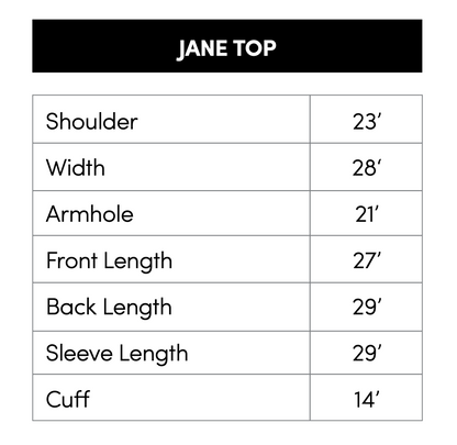 Jane Top - R Embroidery