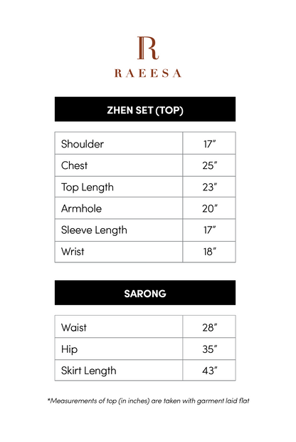 Zhen Top with Mozek Sarong - Laila