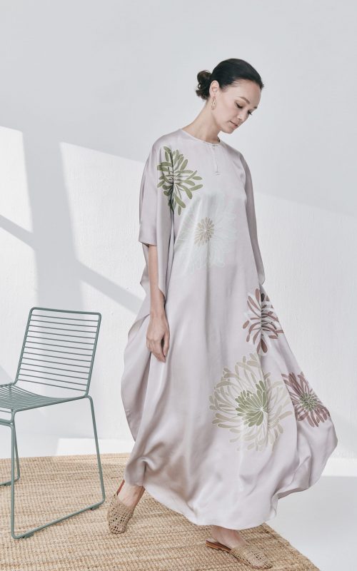 Kaftan Dress – Lisa Satin Silk