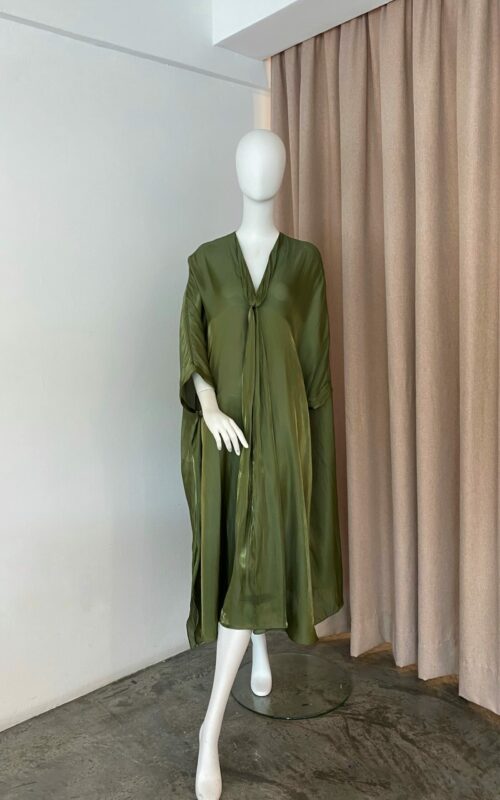 Knot Dress – Green Sheer